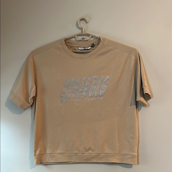 Parasuco T Shirt XL Metallic Silver & Tan - Picture 2 of 9